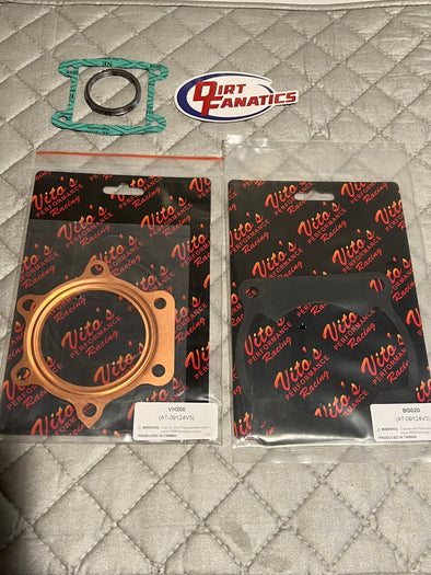 Vito's Yamaha Blaster High Conpression Top end gasket kit with “Blowproof” Base Gasket 1988-2006