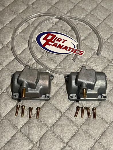 Yamaha Banshee Carburetor Bowl Set Left And Right Side With Hardware Yfz350 Carb