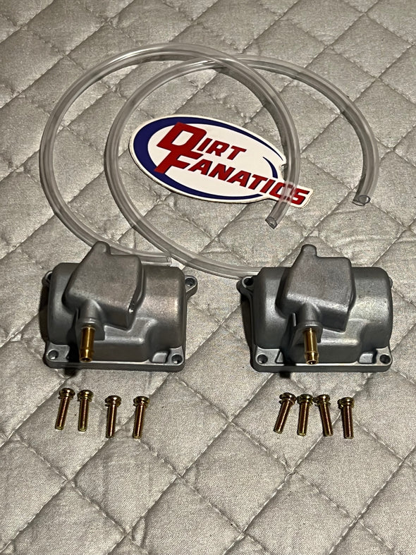 Yamaha Banshee Carburetor Bowl Set Left And Right Side With Hardware Yfz350 Carb