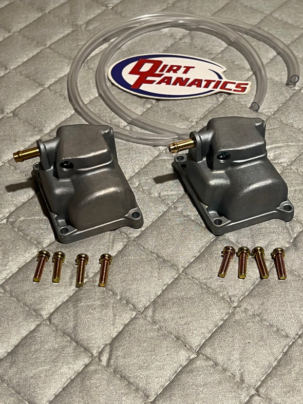 Yamaha Banshee Carburetor Bowl Set Left And Right Side With Hardware Yfz350 Carb