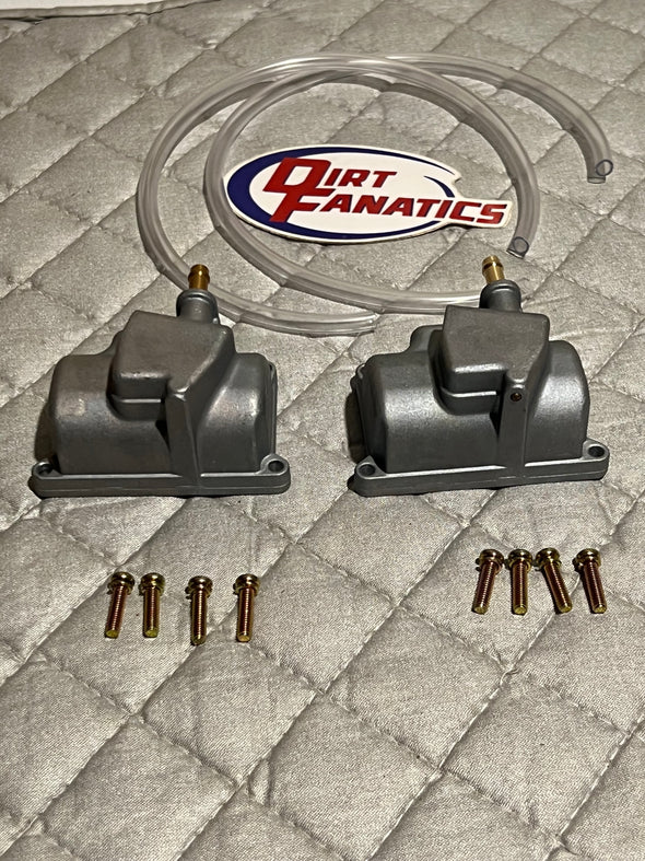 Yamaha Banshee Carburetor Bowl Set Left And Right Side With Hardware Yfz350 Carb